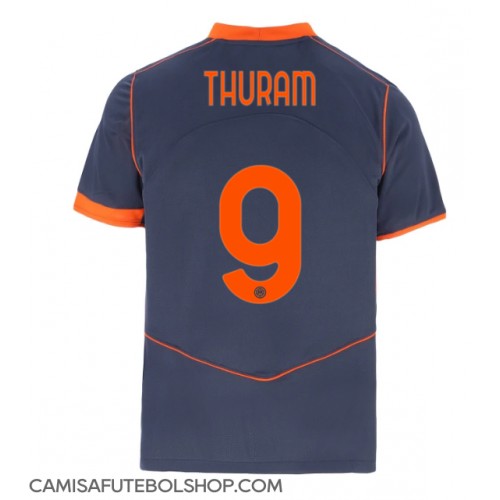 Camisa de time de futebol Inter Milan Marcus Thuram #9 Replicas 3º Equipamento 2025-26 Manga Curta